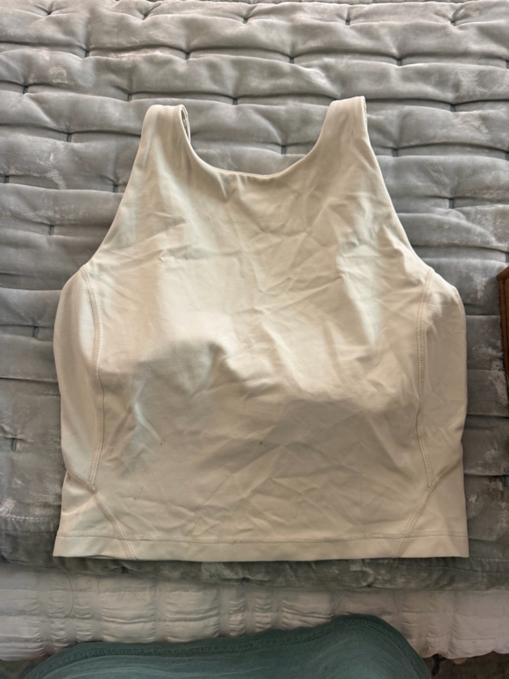 Lululemon Align High Neck Longline Sports Bra Tank Size 4 Tan